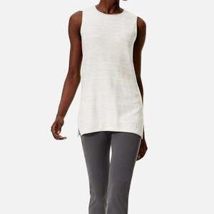 M.M. LaFleur New York The Ren Top Size XL Sleeveless Tunic Minimalist Silver